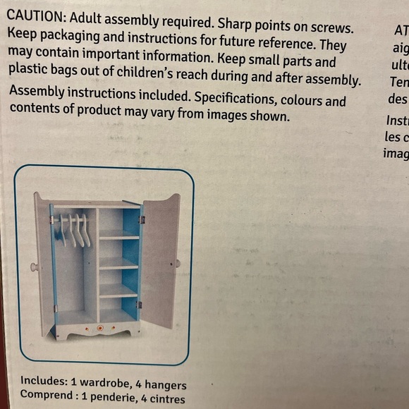 Doll wardrobe brand new - Picture 2 of 4